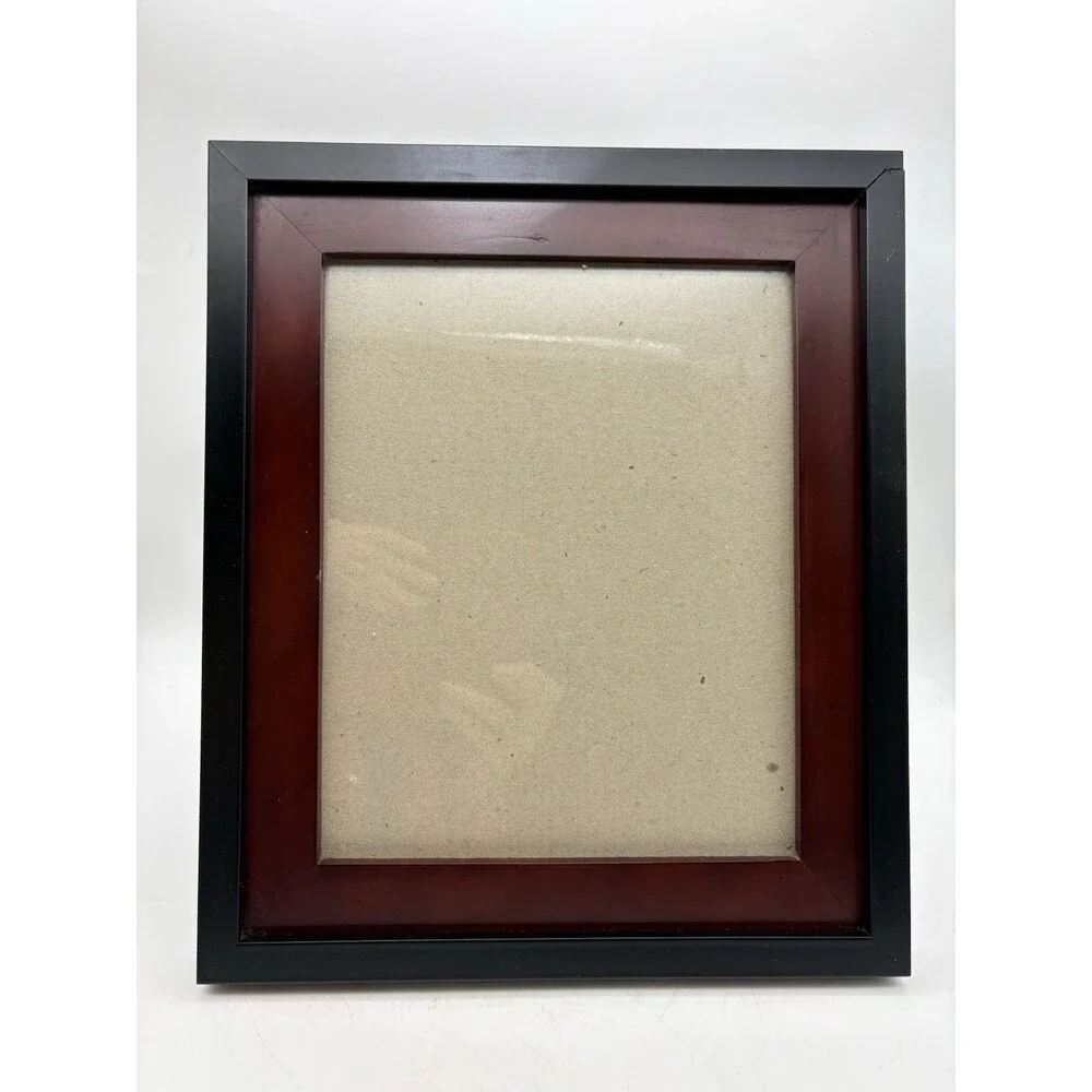 Black Cherry Wood Picture Frame 8x10 Tabletop Wall Display Two Tone Decor